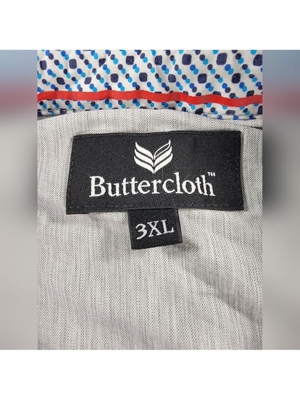 Butter Cloth Shirt Men 3XL XXXL Polo Long Sleeve Stretch Comfort Gray - Picture 4 of 14